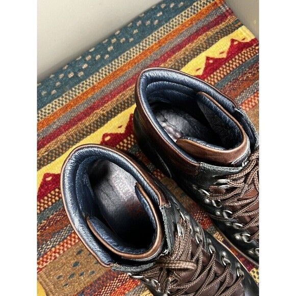 Pikolinos Mens Black Leather Lace Up Ankle Boots Size 48 - Picture 7 of 9